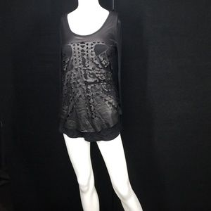 Black Long Sleeve With Leather